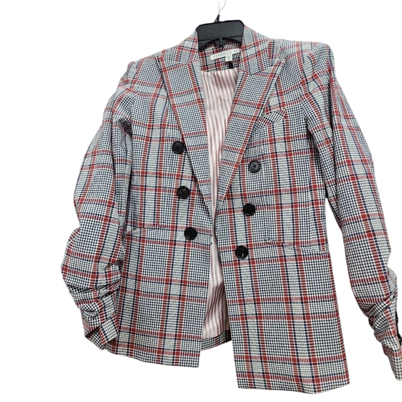 VERONICA BEARD CALDWELL DICKEY PLAID BLAZER EXCELLENT CONDITION SIZE 0 - Picture 3 of 5